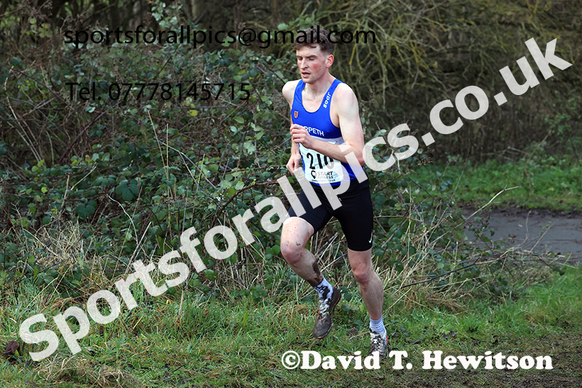 Senior mens 2024 NECAA Cross Country Champs., Temple Park, South Shields. Photo: David T. Hewitson/Sports for All Pics